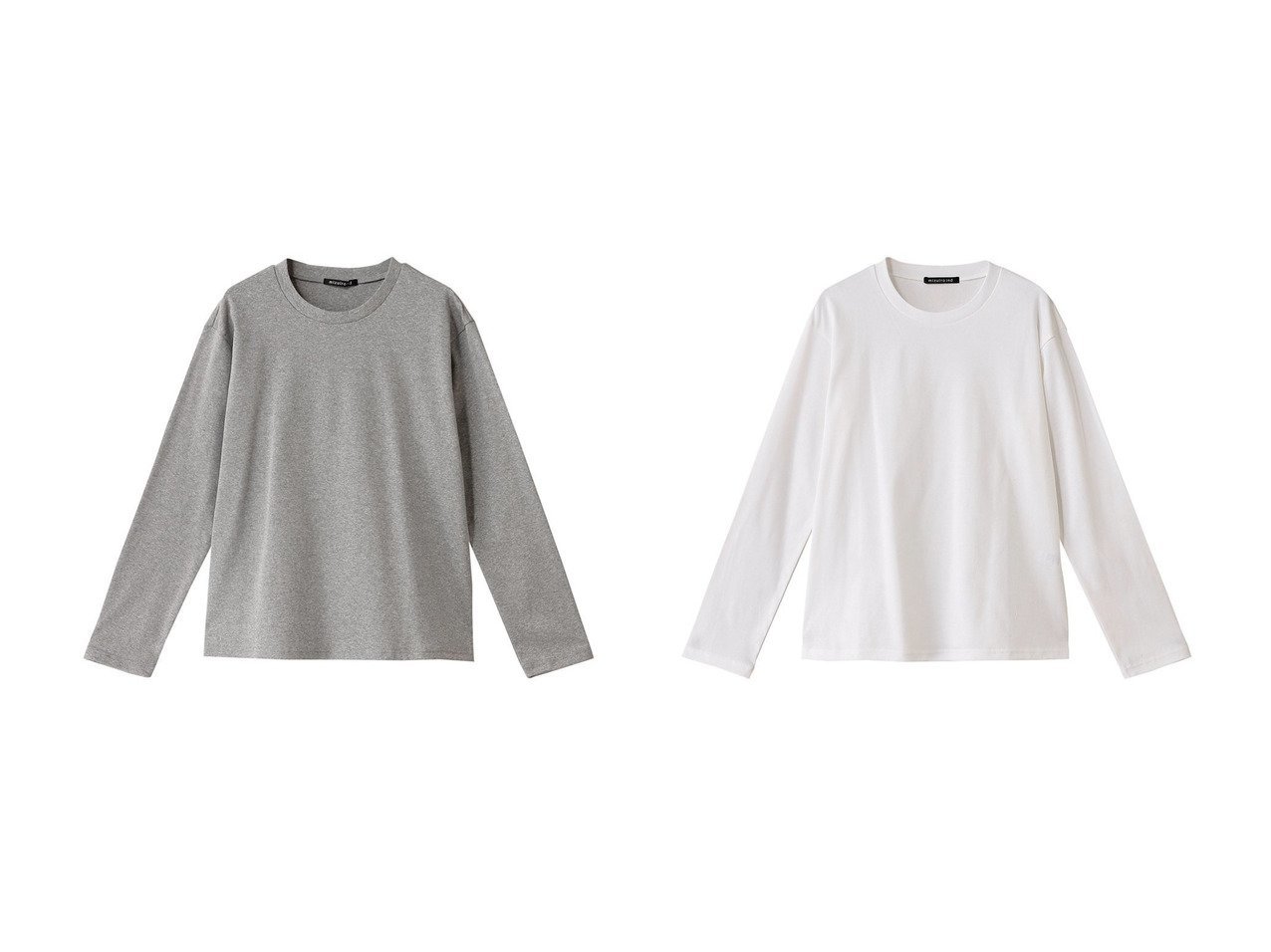 【mizuiro ind/ミズイロ インド】のcrew neck T Tシャツ 【トップス、カットソー】 おすすめ人気トレンドファッション通販アイテム インテリア・キッズ・メンズ・レディースファッション・服の通販 founy(ファニー) 　ファッション　Fashion　レディースファッション　WOMEN　トップス・カットソー　Tops/Tshirt　シャツ/ブラウス　Shirts/Blouses　ロング / Tシャツ　T-Shirts　カットソー　Cut and Sewn　2025年　2025　2025春夏・S/S　Ss,Spring/Summer,2025　インナー　Inner　シンプル　Simple　スリーブ　Sleeve　ロング　Long　夏　Summer　春　Spring　S/S・春夏　Ss・Spring/Summer　ホワイト系　White　グレー系　Gray　ブラック系　Black　|ID:crp329100000212271