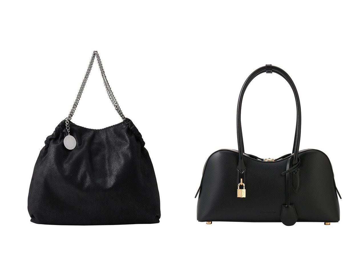 【STELLA McCARTNEY/ステラ マッカートニー】のStella Ryder ミニボストンバッグ&Falabella 巾着 トートバッグ 【ECで人気ランキング上位のおすすめ!レディースファッション通販 / Popular clothes】  おすすめ人気トレンドファッション通販アイテム インテリア・キッズ・メンズ・レディースファッション・服の通販 founy(ファニー) 　ファッション　Fashion　レディースファッション　WOMEN　バッグ　Bag　2025年　2025　2025春夏・S/S　Ss,Spring/Summer,2025　ダイヤモンド　Diamond　チェーン　Chain　夏　Summer　巾着　Purse　春　Spring　S/S・春夏　Ss・Spring/Summer　ブラック系　Black　|ID:crp329100000212281