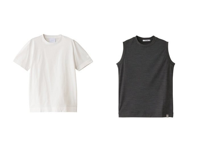 【SLOANE/スローン】の【UNISEX】2コットン天竺 UV Tシャツ&ウール×ポリエステル ノースリーブ 【トップス、カットソー】 おすすめ人気トレンドファッション通販アイテム インテリア・キッズ・メンズ・レディースファッション・服の通販 founy(ファニー) https://founy.com/ ファッション Fashion レディースファッション WOMEN トップス・カットソー Tops/Tshirt キャミソール / ノースリーブ No Sleeves シャツ/ブラウス Shirts/Blouses ロング / Tシャツ T-Shirts カットソー Cut and Sewn 2025年 2025 2025春夏・S/S Ss,Spring/Summer,2025 キャミソール Camisole コンパクト Compact シンプル Simple タンク Tank ノースリーブ No Sleeve 夏 Summer 定番 Standard 春 Spring S/S・春夏 Ss・Spring/Summer |ID:crp329100000212383