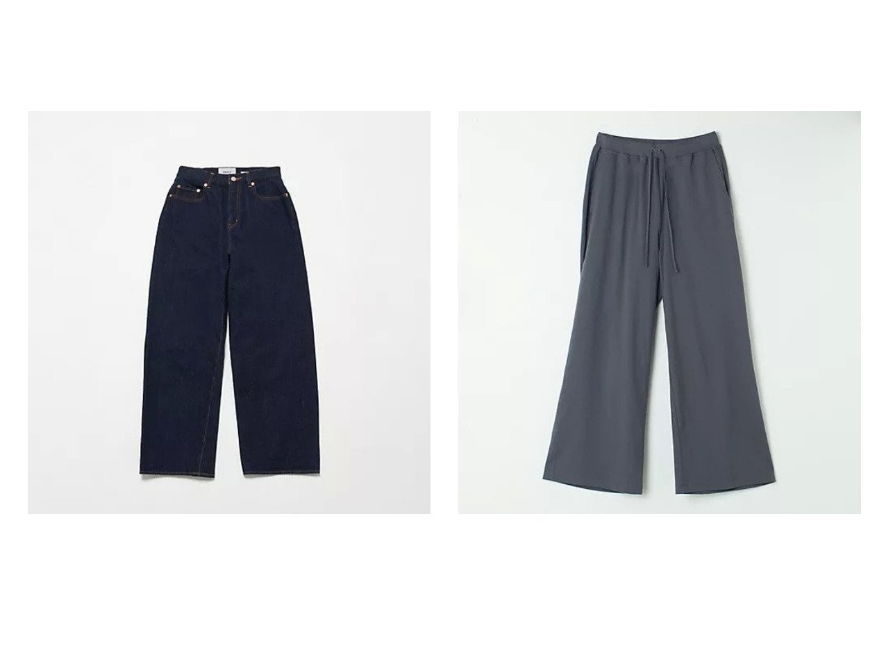 【NEUTRALWORKS/ニュートラルワークス】の【HPS別注】 WIDE PANTS&【YAECA/ヤエカ】のデニムワイドパンツ 【パンツ】 おすすめ人気トレンドファッション通販アイテム インテリア・キッズ・メンズ・レディースファッション・服の通販 founy(ファニー) 　ファッション　Fashion　レディースファッション　WOMEN　パンツ　Pants　2025年　2025　2025春夏・S/S　Ss,Spring/Summer,2025　ストレート　Straight　デニム　Denim　定番　Standard　リラックス　Relax　ワイド　Wide　別注　Special Order　洗える　Washable　|ID:crp329100000212416