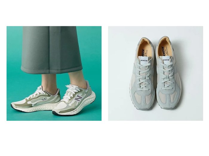 【new balance/ニューバランス】のFresh Foam Arishi v4&【NOVESTA/ノヴェスタ】のGERMAN TRAINER TRAIL GREY 【シューズ・靴】 おすすめ人気トレンドファッション通販アイテム 人気、トレンドファッション・服の通販 founy(ファニー) 　ファッション　Fashion　レディースファッション　WOMEN　シューズ　Shoes　スタイリッシュ　Stylish　モチーフ　Motif　ランニング　Running　軽量　Lightweight　エレガント 上品　Elegant　コンビ　Combination　スニーカー　Sneakers　|ID:crp329100000212433