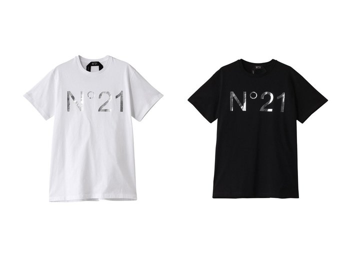 【N°21/ヌメロ ヴェントゥーノ】の【UNISEX】シルバーロゴTシャツ 【トップス、カットソー】 おすすめ人気トレンドファッション通販アイテム インテリア・キッズ・メンズ・レディースファッション・服の通販 founy(ファニー) https://founy.com/ ファッション Fashion レディースファッション WOMEN トップス・カットソー Tops/Tshirt シャツ/ブラウス Shirts/Blouses ロング / Tシャツ T-Shirts カットソー Cut and Sewn ユニセックス Unisex ショート Short シルバー Silver スタイリッシュ Stylish スリーブ Sleeve ハーフ Half フロント Front ベーシック Basic NEW・新作・新着・新入荷 New Arrivals |ID:crp329100000212570