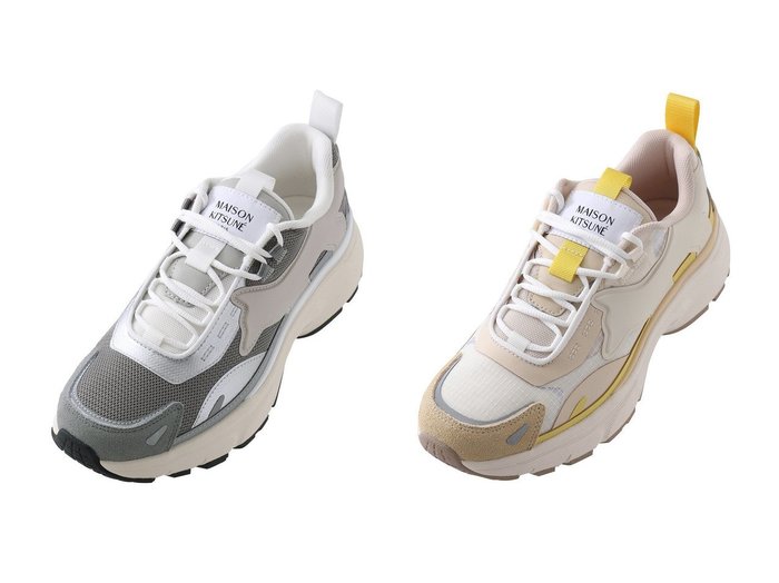 【MAISON KITSUNE/メゾン キツネ】のSORA RUNNERS スニーカー&SORA RUNNERS スニーカー 【シューズ】 おすすめ人気トレンドファッション通販アイテム インテリア・キッズ・メンズ・レディースファッション・服の通販 founy(ファニー) https://founy.com/ ファッション Fashion レディースファッション WOMEN スニーカー Sneakers スポーティ Sporty ミックス Mix 定番 Standard NEW・新作・新着・新入荷 New Arrivals |ID:crp329100000212579