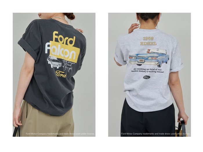 【GALLARDAGALANTE/ガリャルダガランテ】のFORD Tシャツ②&FORD Tシャツ① 【トップス、カットソー】 おすすめ人気トレンドファッション通販アイテム インテリア・キッズ・メンズ・レディースファッション・服の通販 founy(ファニー) https://founy.com/ ファッション Fashion レディースファッション WOMEN トップス・カットソー Tops/Tshirt シャツ/ブラウス Shirts/Blouses ロング / Tシャツ T-Shirts カットソー Cut and Sewn ショート Short スリーブ Sleeve トレンド Trend フロント Front プリント Print NEW・新作・新着・新入荷 New Arrivals |ID:crp329100000212879