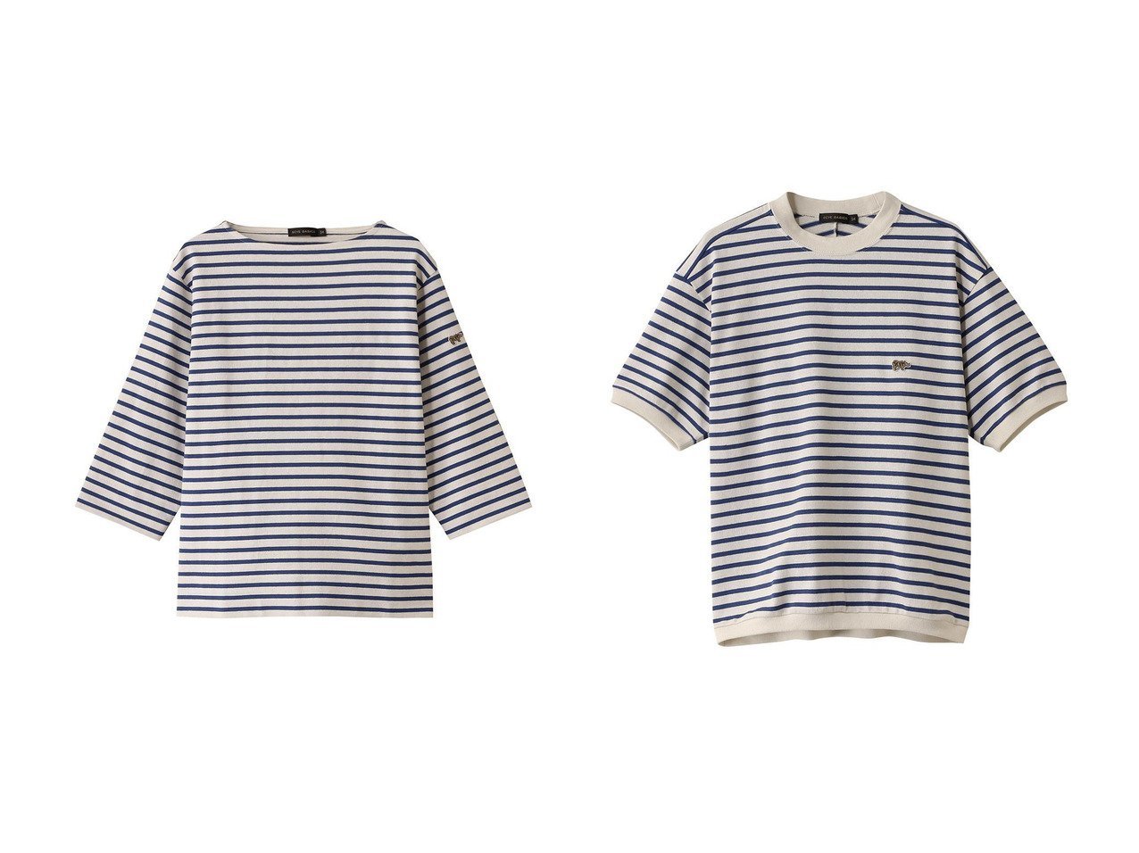 【Scye SCYE BASICS/サイ サイベーシックス】の【SCYE BASICS】コットンストライプバスクシャツ&【SCYE BASICS】コットンストライプTシャツ 【トップス、カットソー】 おすすめ人気トレンドファッション通販アイテム インテリア・キッズ・メンズ・レディースファッション・服の通販 founy(ファニー) 　ファッション　Fashion　レディースファッション　WOMEN　トップス・カットソー　Tops/Tshirt　シャツ/ブラウス　Shirts/Blouses　ロング / Tシャツ　T-Shirts　カットソー　Cut and Sewn　ショート　Short　ストライプ　Stripe　スリーブ　Sleeve　トレンド　Trend　ボックス　Box　ボーダー　Border　リラックス　Relax　エレガント 上品　Elegant　定番　Standard　NEW・新作・新着・新入荷　New Arrivals　ブルー系　Blue　ベージュ系　Beige　|ID:crp329100000213131