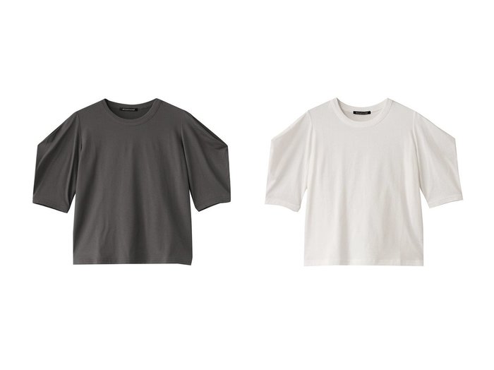 【mizuiro ind/ミズイロ インド】のdrape slv T Tシャツ 【トップス、カットソー】 おすすめ人気トレンドファッション通販アイテム 人気、トレンドファッション・服の通販 founy(ファニー) ファッション Fashion レディースファッション WOMEN トップス・カットソー Tops/Tshirt シャツ/ブラウス Shirts/Blouses ロング / Tシャツ T-Shirts カットソー Cut and Sewn なめらか Smooth ショート Short スリーブ Sleeve ドレープ Drape バランス Balance ボトム Bottom NEW・新作・新着・新入荷 New Arrivals |ID:crp329100000213134