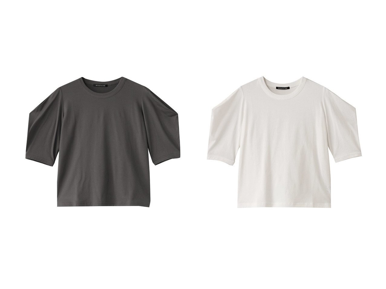 【mizuiro ind/ミズイロ インド】のdrape slv T Tシャツ 【トップス、カットソー】 おすすめ人気トレンドファッション通販アイテム インテリア・キッズ・メンズ・レディースファッション・服の通販 founy(ファニー) 　ファッション　Fashion　レディースファッション　WOMEN　トップス・カットソー　Tops/Tshirt　シャツ/ブラウス　Shirts/Blouses　ロング / Tシャツ　T-Shirts　カットソー　Cut and Sewn　なめらか　Smooth　ショート　Short　スリーブ　Sleeve　ドレープ　Drape　バランス　Balance　ボトム　Bottom　NEW・新作・新着・新入荷　New Arrivals　ホワイト系　White　ブルー系　Blue　グレー系　Gray　ブラック系　Black　|ID:crp329100000213134