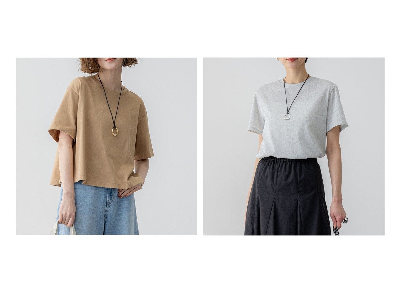 【NIJYUSANKU/23区】の【/洗える】スビンギザコットン クロップド Tシャツ&【/洗える】ラメジャージ TEE おすすめ人気トレンドファッション通販アイテム インテリア・キッズ・メンズ・レディースファッション・服の通販 founy(ファニー) 　ファッション　Fashion　レディースファッション　WOMEN　トップス・カットソー　Tops/Tshirt　シャツ/ブラウス　Shirts/Blouses　ロング / Tシャツ　T-Shirts　カットソー　Cut and Sewn　インド　India　春　Spring　洗える　Washable　カットソー　Cut And Sew　クロップド　Cropped　シンプル　Simple　ストレッチ　Stretch　バランス　Balance　フレア　Flare　プレート　Plate　ベーシック　Basic　ボトム　Bottom　メタル　Metal　S/S・春夏　Ss・Spring/Summer　NEW・新作・新着・新入荷　New Arrivals　夏　Summer　2025年　2025　2025春夏・S/S　Ss,Spring/Summer,2025　ブラック系　Black　ホワイト系　White　シルバー系　Silver　ゴールド系　Gold　|ID:crp329100000213176