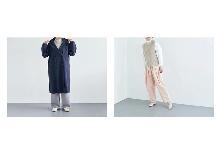 【HAU/ハウ】のknit vest cotton vintage&coat canvas 【コート、ジャケット】 おすすめ人気トレンドファッション通販アイテム 人気、トレンドファッション・服の通販 founy(ファニー) 　ファッション　Fashion　レディースファッション　WOMEN　アウター　Coat Outerwear　コート　Coats　トップス・カットソー　Tops/Tshirt　ニット　Knit Tops　ベスト/ジレ　Gilets/Vests　キャンバス　Canvas　シンプル　Simple　エレガント 上品　Elegant　今季　This Season　定番　Standard　旅行　Travel　無地　Plain Color　おすすめ　Recommend　なめらか　Smooth　コンパクト　Compact　スリット　Slit　ビンテージ　Vintage　フィット　Fit　ベスト　Vest　春　Spring　|ID:crp329100000213300