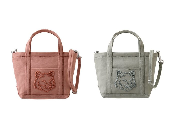 【MAISON KITSUNE/メゾン キツネ】の【UNISEX】FOX HEAD MINI トートバッグ 【バッグ・鞄】 おすすめ人気トレンドファッション通販アイテム 人気、トレンドファッション・服の通販 founy(ファニー) ファッション Fashion レディースファッション WOMEN バッグ Bag ユニセックス Unisex コンパクト Compact トラベル Travel NEW・新作・新着・新入荷 New Arrivals |ID:crp329100000213562