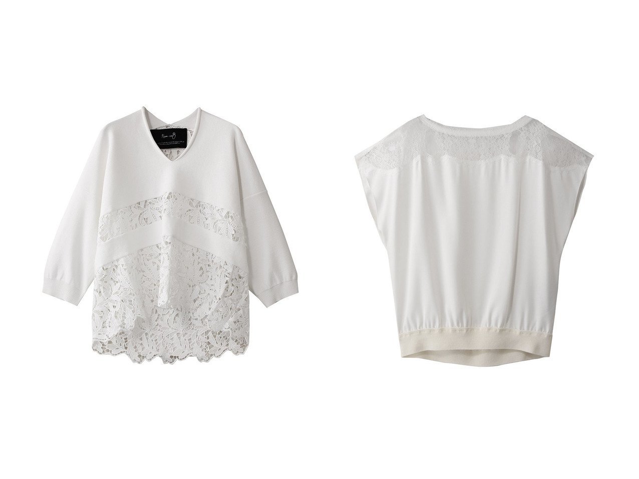 【Room no.8/ルームエイト】の【Room no.8 BLACK】リーバーレースチェンジトップス&【Room no.8 BLACK】ケミカルレース ドレープトップス 【トップス、カットソー】 おすすめ人気トレンドファッション通販アイテム インテリア・キッズ・メンズ・レディースファッション・服の通販 founy(ファニー) 　ファッション　Fashion　レディースファッション　WOMEN　トップス・カットソー　Tops/Tshirt　シャツ/ブラウス　Shirts/Blouses　カットソー　Cut And Sew　ショート　Short　スリーブ　Sleeve　ボトム　Bottom　レース　Race　NEW・新作・新着・新入荷　New Arrivals　ブラック系　Black　ホワイト系　White　|ID:crp329100000213593
