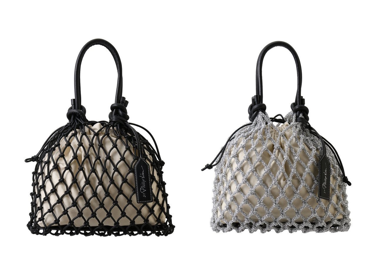 【3.1 Phillip Lim/スリーワン フィリップリム】のMACRAME MINI バッグ 【バッグ・鞄】 おすすめ人気トレンドファッション通販アイテム インテリア・キッズ・メンズ・レディースファッション・服の通販 founy(ファニー) 　ファッション　Fashion　レディースファッション　WOMEN　バッグ　Bag　トレンド　Trend　ハンドバッグ　Handbag　ポーチ　Pouch　メタリック　Metallic　手編み　Hand Knitting　NEW・新作・新着・新入荷　New Arrivals　ブラック系　Black　ゴールド系　Gold　|ID:crp329100000213628