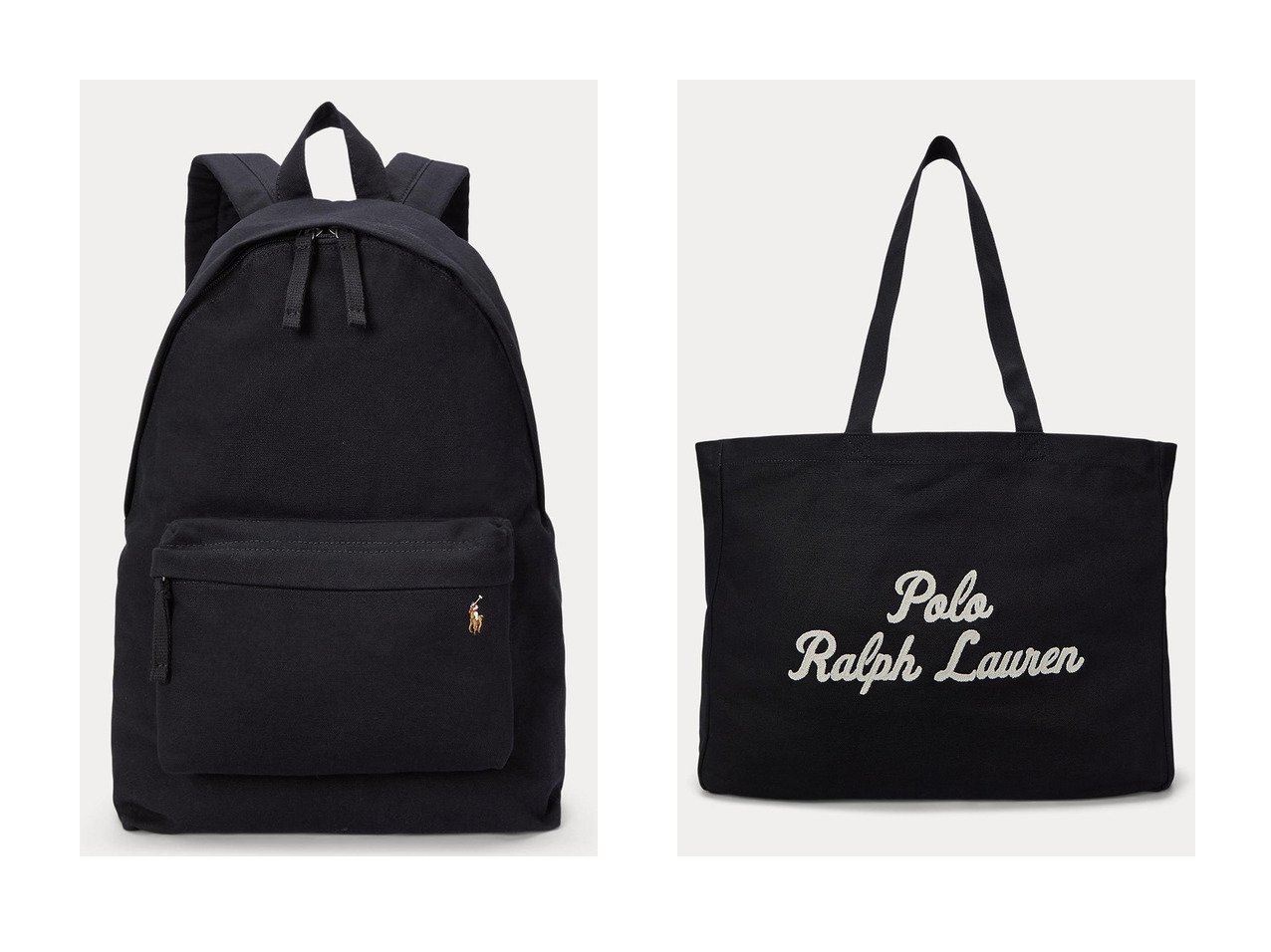 【RALPH LAUREN/ラルフローレン】の【UNISEX】【POLO RALPH LAUREN】キャンバス バックパック&【UNISEX】【POLO RALPH LAUREN】エンブロイダリー キャンバス トート おすすめ人気トレンドファッション通販アイテム インテリア・キッズ・メンズ・レディースファッション・服の通販 founy(ファニー) 　ファッション　Fashion　レディースファッション　WOMEN　バッグ　Bag　ユニセックス　Unisex　キャンバス　Canvas　シンプル　Simple　スタイリッシュ　Stylish　スリーブ　Sleeve　タフタ　Taffeta　フロント　Front　ポケット　Pocket　リュック　Ruck Sack　NEW・新作・新着・新入荷　New Arrivals　ブラック系　Black　|ID:crp329100000213715