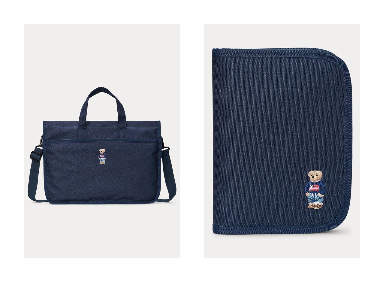 【RALPH LAUREN / KIDS/ラルフローレン】の【KIDS】【POLO RALPH LAUREN】チェック Big Pony メッセンジャー バッグ&【BABY】【POLO RALPH LAUREN】Polo ベア クラッチ 【KIDS　キッズファッション通販】 おすすめ人気トレンドファッション通販アイテム インテリア・キッズ・メンズ・レディースファッション・服の通販 founy(ファニー) 　ファッション　Fashion　キッズファッション　KIDS　ジップ　Zip　チェック　Check　フロント　Front　ポケット　Pocket　ポーチ　Pouch　NEW・新作・新着・新入荷　New Arrivals　ブルー系　Blue　|ID:crp329100000213785
