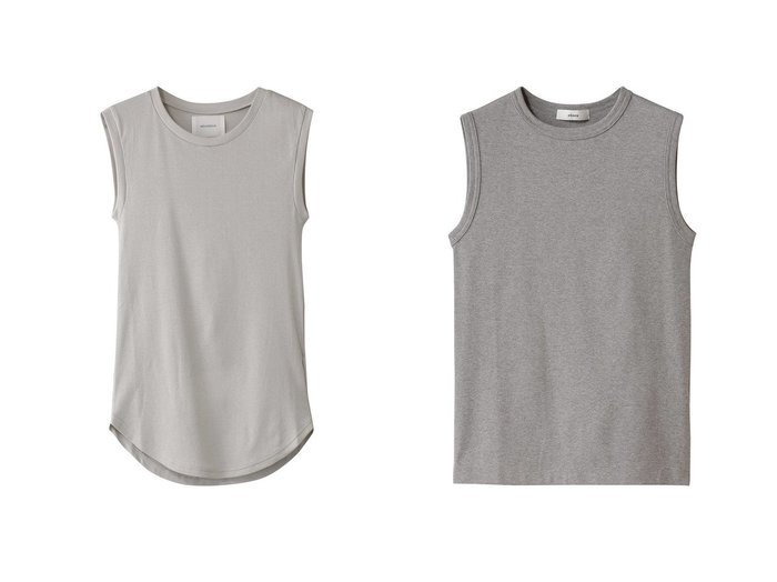 【ebure/エブール】のナローネックタンクトップ&【MIDIUMISOLID/ミディウミソリッド】のrib tank top.S タンクトップ 【トップス、カットソー】 おすすめ人気トレンドファッション通販アイテム 人気、トレンドファッション・服の通販 founy(ファニー) 　ファッション　Fashion　レディースファッション　WOMEN　トップス・カットソー　Tops/Tshirt　キャミソール / ノースリーブ　No Sleeves　シャツ/ブラウス　Shirts/Blouses　ロング / Tシャツ　T-Shirts　カットソー　Cut and Sewn　インナー　Inner　キャミソール　Camisole　シンプル　Simple　ジャケット　Jacket　タンク　Tank　フィット　Fit　NEW・新作・新着・新入荷　New Arrivals　|ID:crp329100000213846