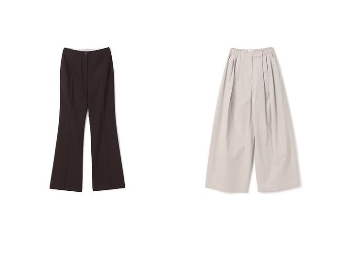 【AMOMENTO/アモーメント】のSTRAIGHT FIT PANTS&THREE TUCK BANDING PANTS 【パンツ】 おすすめ人気トレンドファッション通販アイテム 人気、トレンドファッション・服の通販 founy(ファニー) 　ファッション　Fashion　レディースファッション　WOMEN　パンツ　Pants　2025年　2025　2025春夏・S/S　Ss,Spring/Summer,2025　バランス　Balance　フィット　Fit　ロング　Long　フロント　Front　軽量　Lightweight　|ID:crp329100000213864