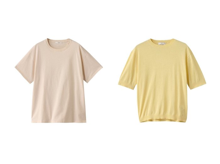 【THE ROW/ザ ロウ】のNADINA TOP&【j./ジェイドット】の綿シルクニットショートスリーブトップス 【トップス、カットソー】 おすすめ人気トレンドファッション通販アイテム 人気、トレンドファッション・服の通販 founy(ファニー) 　ファッション　Fashion　レディースファッション　WOMEN　トップス・カットソー　Tops/Tshirt　シャツ/ブラウス　Shirts/Blouses　ロング / Tシャツ　T-Shirts　カットソー　Cut and Sewn　ニット　Knit Tops　プルオーバー　Pullover　ショルダー　Shoulder　ショート　Short　シンプル　Simple　スリーブ　Sleeve　ドロップ　Drop　フロント　Front　ボトム　Bottom　定番　Standard　NEW・新作・新着・新入荷　New Arrivals　春　Spring　インナー　Inner　カーディガン　Cardigan　サマー　Summer　シルク　Silk　ジャケット　Jacket　|ID:crp329100000213936