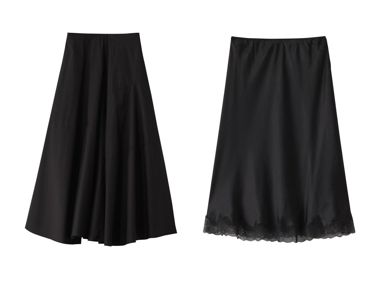 【THE ROW/ザ ロウ】のIRENE SKIRT&【YLEVE/イレーヴ】のSUVIN COTTON タイプライタースカート 【スカート】 おすすめ人気トレンドファッション通販アイテム インテリア・キッズ・メンズ・レディースファッション・服の通販 founy(ファニー) 　ファッション　Fashion　レディースファッション　WOMEN　スカート　Skirt　ロングスカート　Long Skirt　なめらか　Smooth　カットソー　Cut And Sew　クロップド　Cropped　スマート　Smart　タイプライター　Typewriter　パターン　Pattern　フレア　Flare　ランダム　Random　ロング　Long　NEW・新作・新着・新入荷　New Arrivals　ブラック系　Black　|ID:crp329100000213951