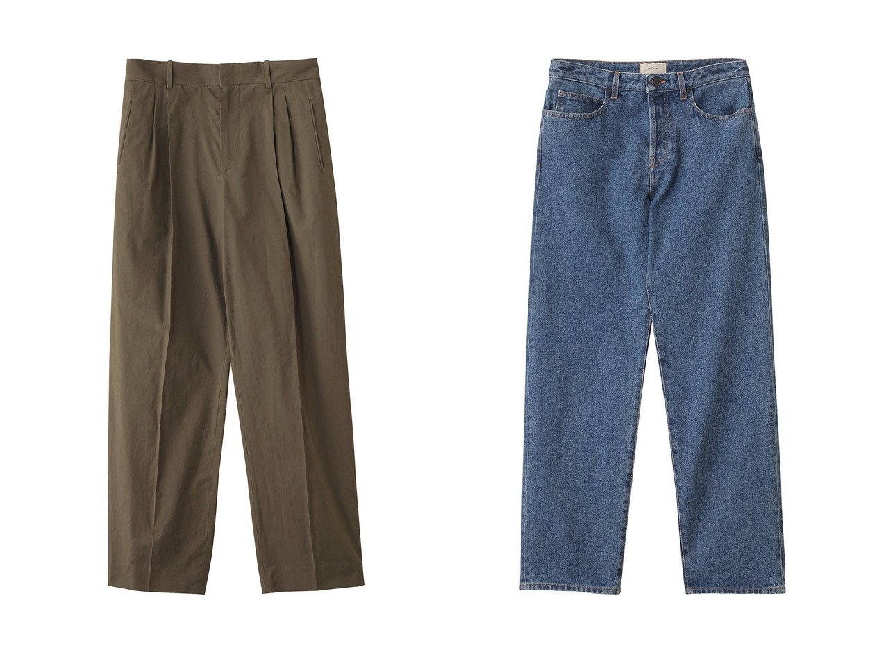 【THE ROW / MEN/ザ ロウ】の【MEN】SILAS PANT&【MEN】MORTON JEAN 【MEN メンズファッション通販】 おすすめ人気トレンドファッション通販アイテム インテリア・キッズ・メンズ・レディースファッション・服の通販 founy(ファニー) 　ファッション　Fashion　メンズファッション　MEN　ボトムス　Bottoms/Men　デニムパンツ　Denim Pants　おすすめ　Recommend　スニーカー　Sneakers　ダブル　Double　ハイライズ　High Rise　バランス　Balance　フロント　Front　プリーツ　Pleats　ルーズ　Loose　NEW・新作・新着・新入荷　New Arrivals　グリーン系　Green　ブルー系　Blue　|ID:crp329100000213975