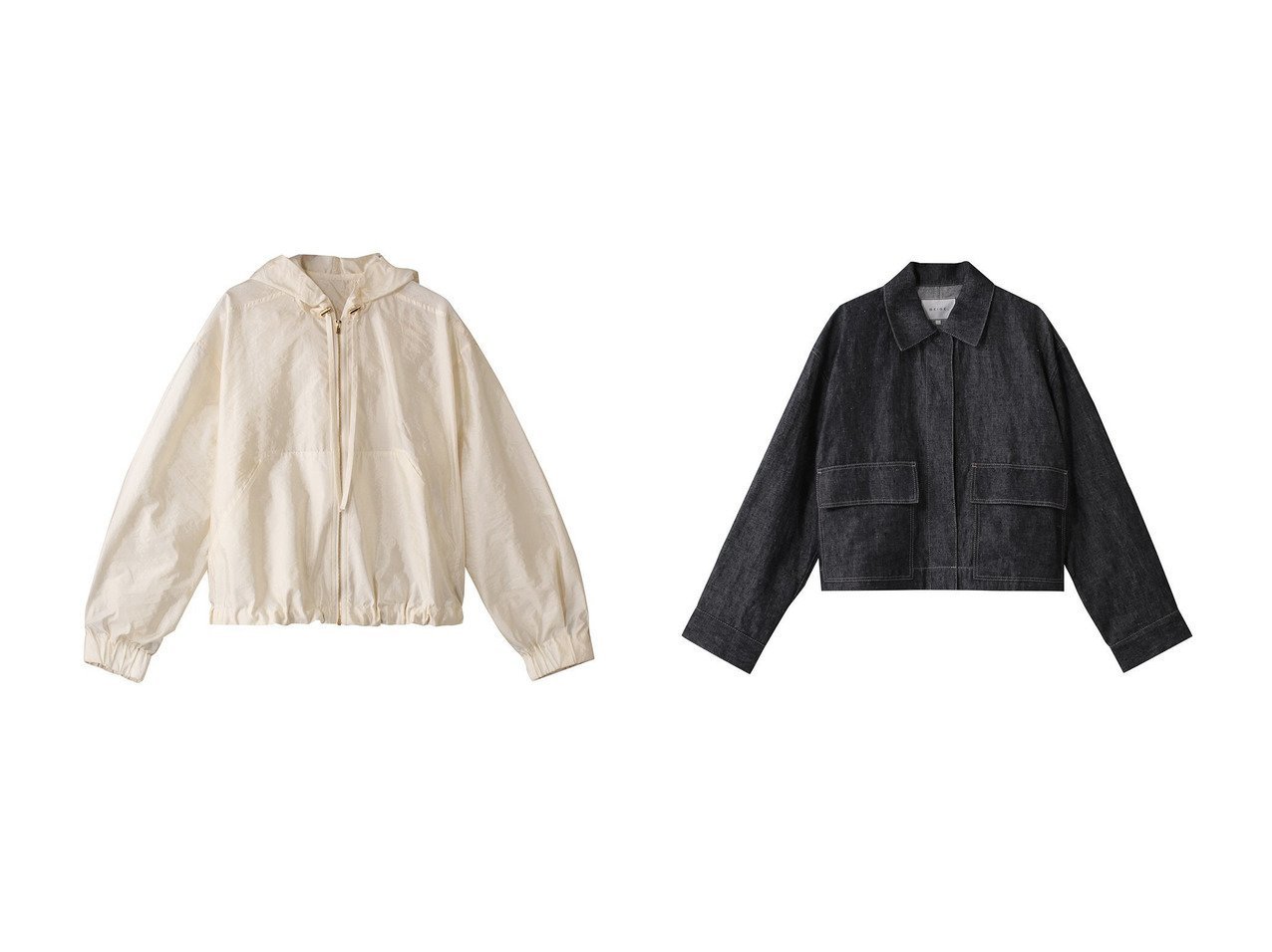 【BEIGE,/ベイジ,】のCUPHEA(クフェア)/アウトポケットジャケット&GAURA(ガウラ)/シアーパーカーブルゾン 【コート、ジャケット】 おすすめ人気トレンドファッション通販アイテム インテリア・キッズ・メンズ・レディースファッション・服の通販 founy(ファニー) 　ファッション　Fashion　レディースファッション　WOMEN　アウター　Coat Outerwear　ジャケット　Jackets　ブルゾン　Blouson/Jackets　ジャケット　Jacket　ドローストリング　Drawstring　ブルゾン　Blouson　エレガント 上品　Elegant　夏　Summer　NEW・新作・新着・新入荷　New Arrivals　ブラック系　Black　|ID:crp329100000214027