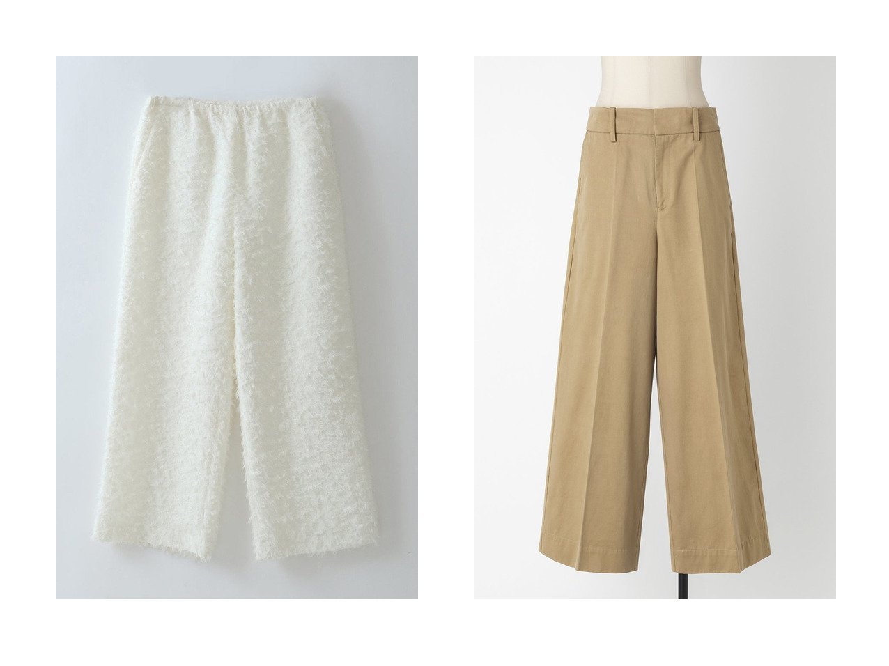 【HER./ハー】のカットジャカードワイドパンツ&【EAUVIRE/オーヴィル】のワイドレッグパンツ 【パンツ】 おすすめ人気トレンドファッション通販アイテム インテリア・キッズ・メンズ・レディースファッション・服の通販 founy(ファニー) 　ファッション　Fashion　レディースファッション　WOMEN　パンツ　Pants　ジャカード　Jacquard　ワイド　Wide　NEW・新作・新着・新入荷　New Arrivals　ブラック系　Black　ホワイト系　White　グレー系　Gray　|ID:crp329100000214317