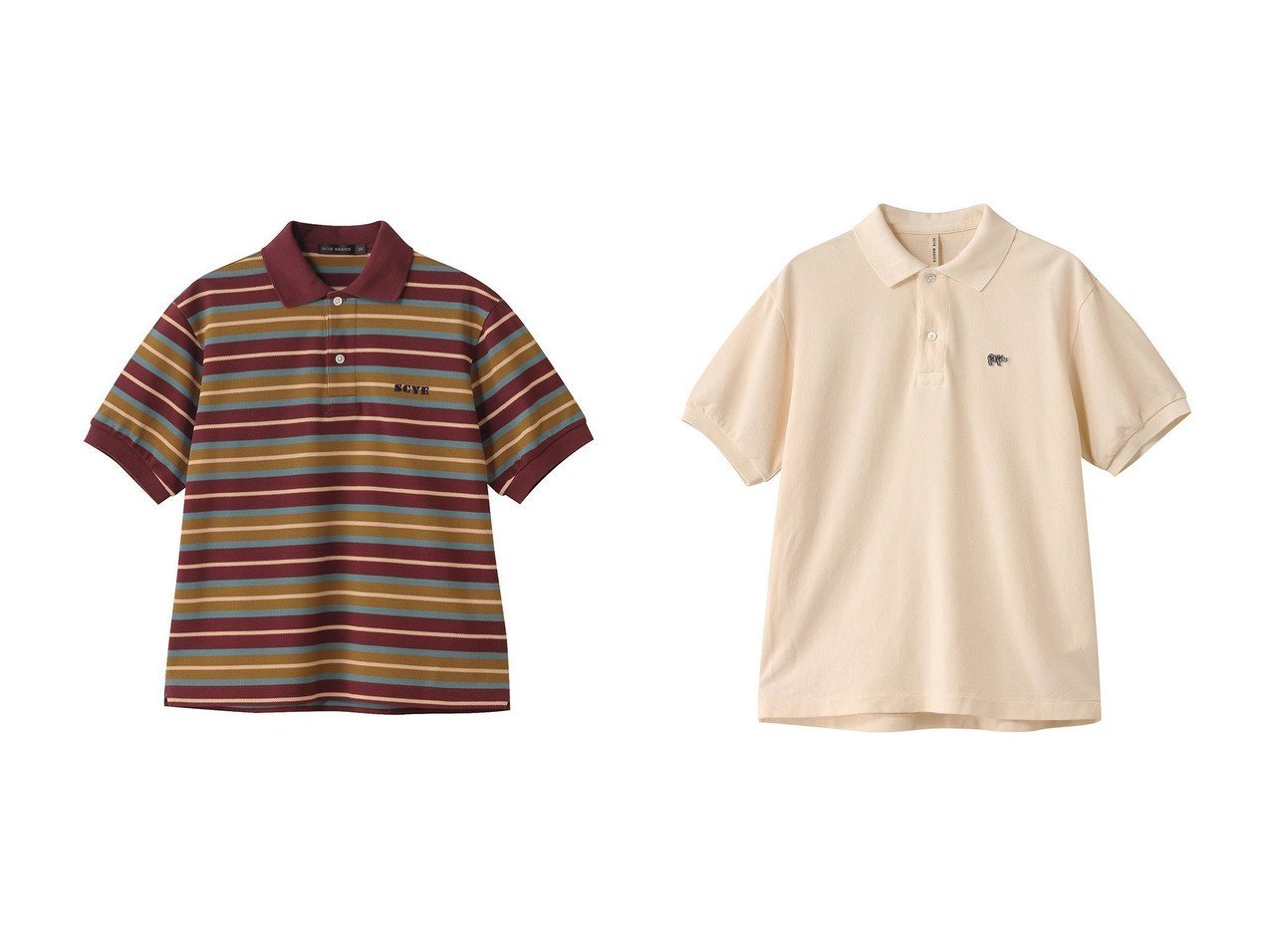 【Scye SCYE BASICS/サイ サイベーシックス】の【SCYE BASICS】ストライプコットンピケポロシャツ&【SCYE BASICS】コットンピケポロシャツ 【トップス、カットソー】 おすすめ人気トレンドファッション通販アイテム インテリア・キッズ・メンズ・レディースファッション・服の通販 founy(ファニー) 　ファッション　Fashion　レディースファッション　WOMEN　トップス・カットソー　Tops/Tshirt　シャツ/ブラウス　Shirts/Blouses　ポロシャツ　Polo Shirts　フィット　Fit　ボトム　Bottom　ボーダー　Border　ポロシャツ　Polo Shirt　夏　Summer　定番　Standard　NEW・新作・新着・新入荷　New Arrivals　ビジネス 仕事 通勤　Business　ワンポイント　One Point　ブルー系　Blue　グリーン系　Green　オレンジ系　Orange　|ID:crp329100000214625