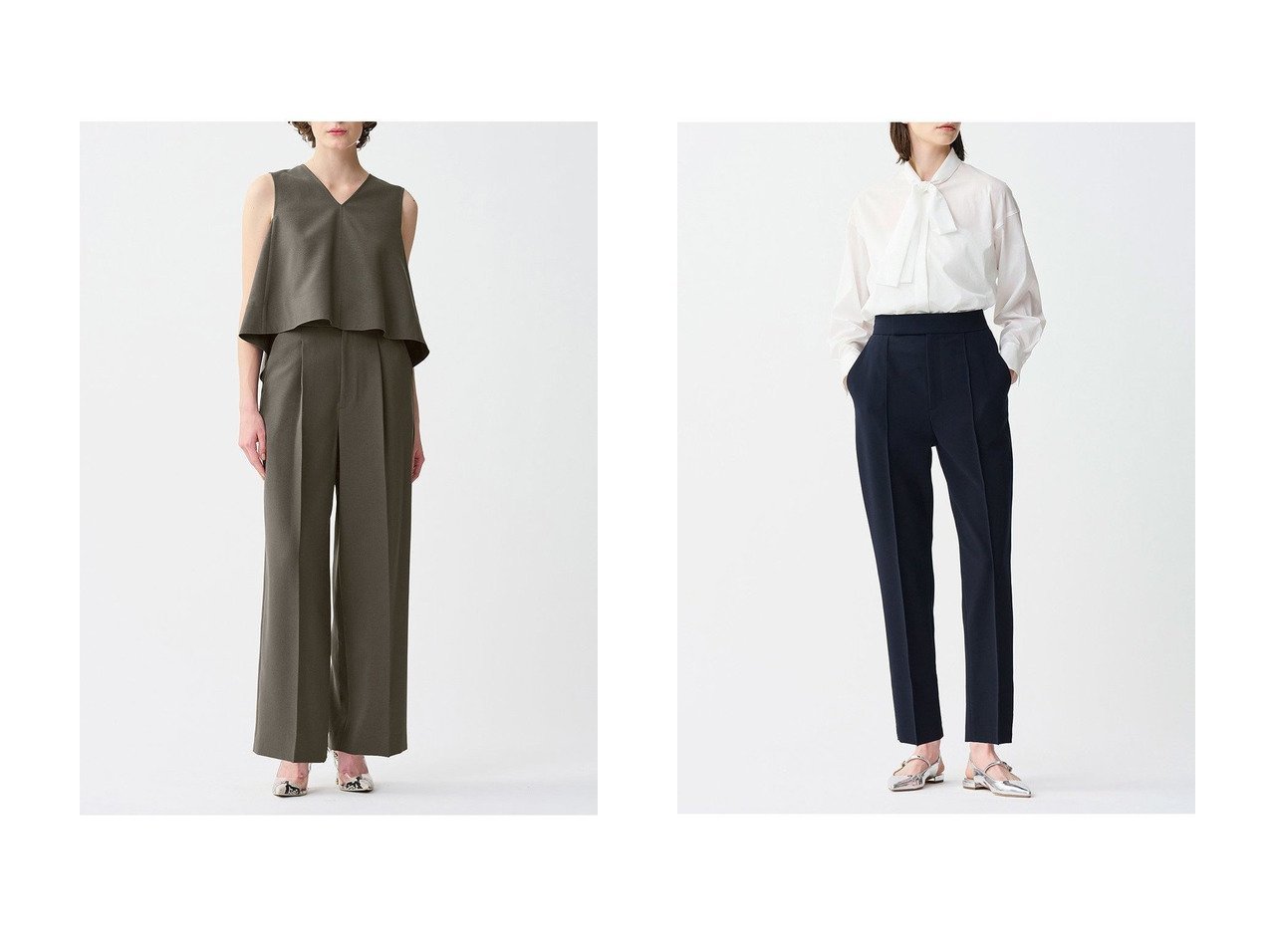 【uncrave/アンクレイヴ】のウォッシャブルドライサップパンツ&プルーフダブルクロス/パンツ おすすめ人気トレンドファッション通販アイテム インテリア・キッズ・メンズ・レディースファッション・服の通販 founy(ファニー) 　ファッション　Fashion　レディースファッション　WOMEN　パンツ　Pants　シンプル　Simple　センター　Center　エレガント 上品　Elegant　夏　Summer　NEW・新作・新着・新入荷　New Arrivals　ブラック系　Black　ブルー系　Blue　|ID:crp329100000216257
