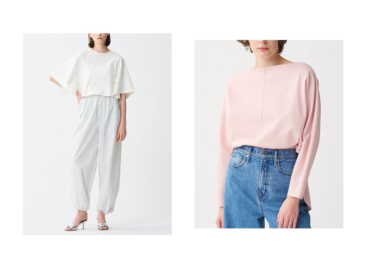【uncrave/アンクレイヴ】のダブルフェイスジャージーハンカチスリーブトップス&ドルマンスリーブトップス おすすめ人気トレンドファッション通販アイテム インテリア・キッズ・メンズ・レディースファッション・服の通販 founy(ファニー) 　ファッション　Fashion　レディースファッション　WOMEN　トップス・カットソー　Tops/Tshirt　シャツ/ブラウス　Shirts/Blouses　ロング / Tシャツ　T-Shirts　カットソー　Cut and Sewn　ショート　Short　シルケット　Mercerization　スリーブ　Sleeve　ダブル　Double　定番　Standard　ハンカチ　Handkerchief　バランス　Balance　フェイス　Face　ボトム　Bottom　NEW・新作・新着・新入荷　New Arrivals　ブラック系　Black　レッド系　Red　|ID:crp329100000216264