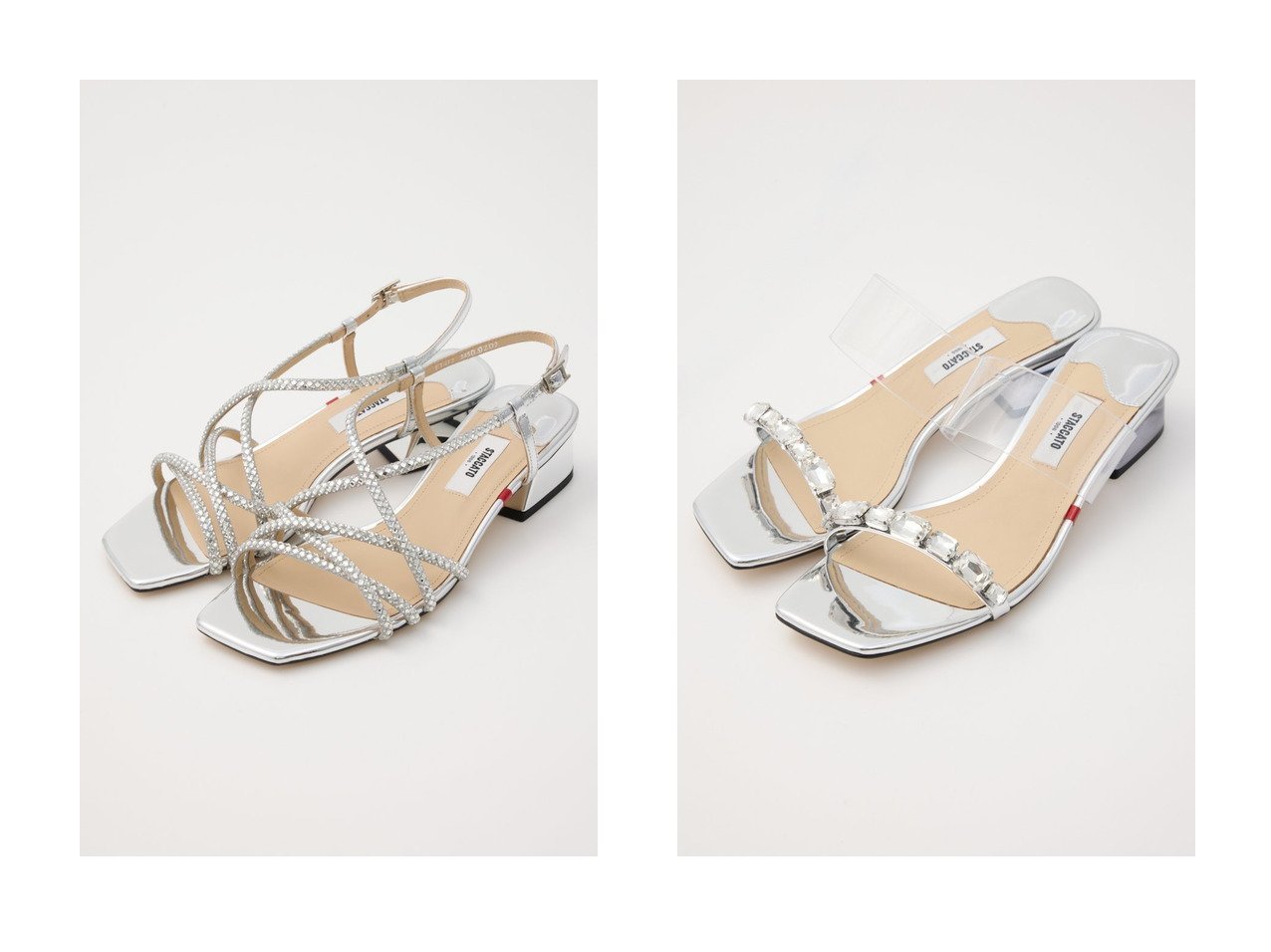 【STACCATO/スタッカート】のセレナブレードサンダル&ボーアンビジューサンダル 【シューズ・靴】 おすすめ人気トレンドファッション通販アイテム インテリア・キッズ・メンズ・レディースファッション・服の通販 founy(ファニー) 　ファッション　Fashion　レディースファッション　WOMEN　アクセサリー　Accessories　サンダル　Sandals　スクエア　Square　ストーン　Stone　エレガント 上品　Elegant　NEW・新作・新着・新入荷　New Arrivals　ゴールド系　Gold　|ID:crp329100000216407