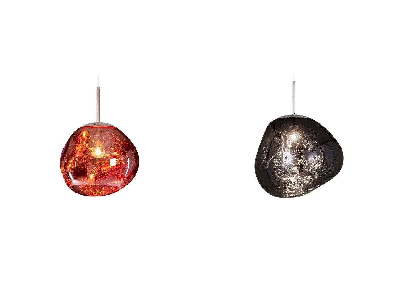 【Tom Dixon/トム ディクソン】のメルト ペンダントライト 50 クラシック&メルト ペンダントライト 30 クラシック 【インテリア雑貨、家具通販】 おすすめ人気トレンドファッション通販アイテム インテリア・キッズ・メンズ・レディースファッション・服の通販 founy(ファニー) 　送料無料　Free Shipping　ガラス　Glass　クラシック　Classic　ハンド　Hand　フロント　Front　ホーム・キャンプ・アウトドア・お取り寄せ　Home,Garden,Outdoor,Camping Gear　家具・インテリア　Furniture　ライト・照明　Lighting & Light Fixtures　ペンダントライト　Pendant Light　シルバー系　Silver　|ID:crp329100000216456