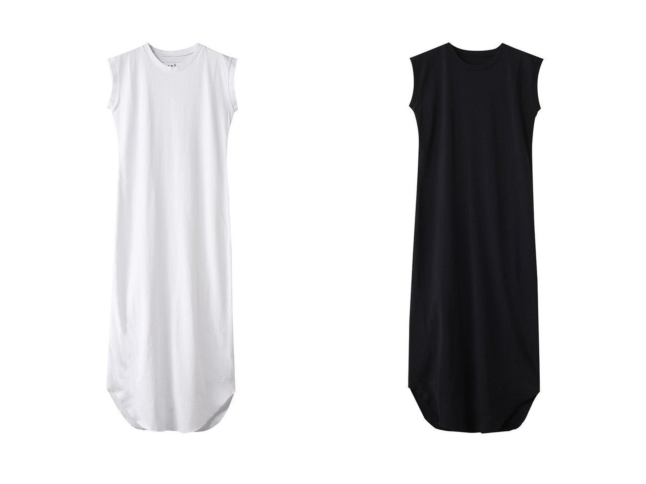 【Frank&Eileen/フランク&アイリーン】のCORY HERITAGE JERSEY ノースリーブカットソーワンピース おすすめ人気トレンドファッション通販アイテム インテリア・キッズ・メンズ・レディースファッション・服の通販 founy(ファニー) 　ファッション　Fashion　レディースファッション　WOMEN　ワンピース　Dress　チュニック　Tunic　チュニック　Tunic　ロング　Long　夏　Summer　定番　Standard　NEW・新作・新着・新入荷　New Arrivals　春　Spring　S/S・春夏　Ss・Spring/Summer　ホワイト系　White　ブルー系　Blue　|ID:crp329100000216595
