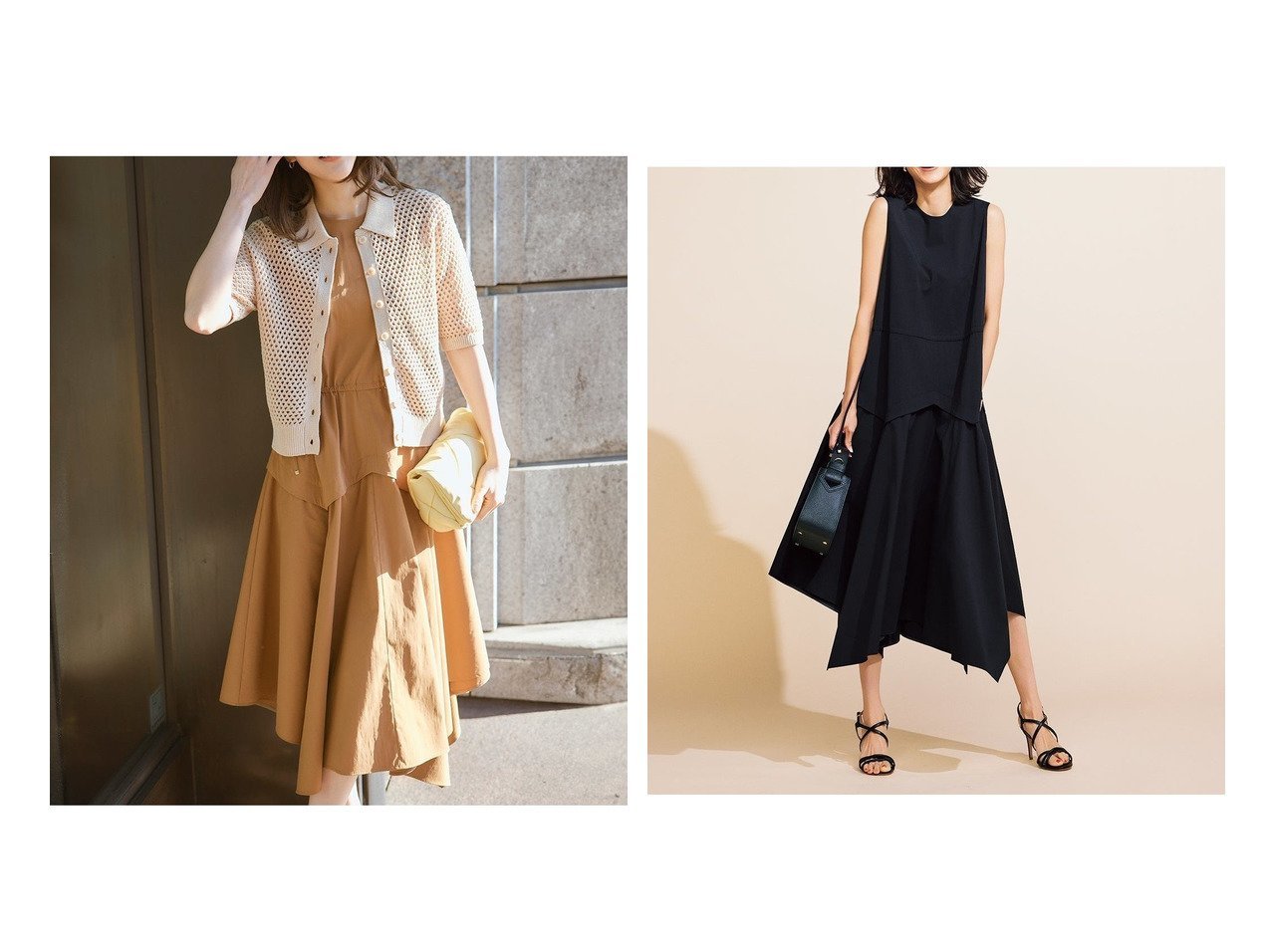 【DoCLASSE/ドゥクラッセ】のリモンタナイロン・ヘムラインワンピース 40代50代からの婦人服【通販サイトで人気ランキング上位、おすすめ!レディースファッション通販】   おすすめ人気トレンドファッション通販アイテム インテリア・キッズ・メンズ・レディースファッション・服の通販 founy(ファニー) 　ファッション　Fashion　レディースファッション　WOMEN　ワンピース　Dress　NEW・新作・新着・新入荷　New Arrivals　アシンメトリー　Asymmetry　シンプル　Simple　ストレッチ　Stretch　セットアップ　Set Up　タンク　Tank　ペプラム　Peplum　モダン　Modern　リュクス　Luxe　夏　Summer　ブルー系　Blue　|ID:crp329100000216605