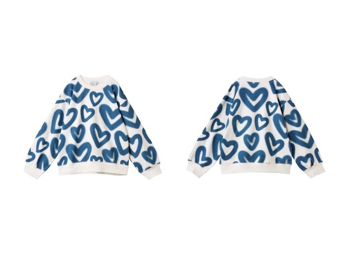 【STELLA McCARTNEY / KIDS/ステラ マッカートニー】の【KIDS】ハートスエットシャツ 【KIDS キッズファッション通販】 おすすめ人気トレンドファッション通販アイテム 人気、トレンドファッション・服の通販 founy(ファニー) ファッション Fashion キッズファッション KIDS トップス・カットソー Tops/Tees/Kids ガーリー Girly プリント Print NEW・新作・新着・新入荷 New Arrivals |ID:crp329100000216703