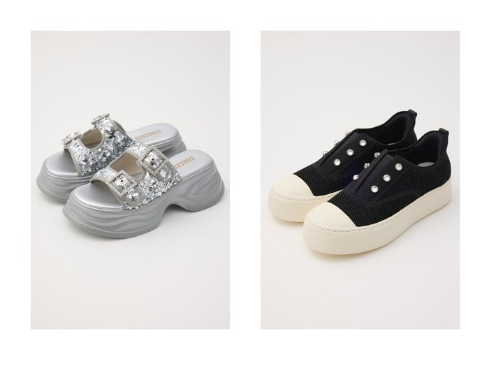 【STACCATO/スタッカート】のダズリングボリュームサンダル&ストーンハンディプラットフォームスリッポン 【シューズ・靴】 おすすめ人気トレンドファッション通販アイテム 人気、トレンドファッション・服の通販 founy(ファニー) ファッション Fashion レディースファッション WOMEN サンダル Sandals ストーン Stone スパンコール Sequins NEW・新作・新着・新入荷 New Arrivals |ID:crp329100000216710