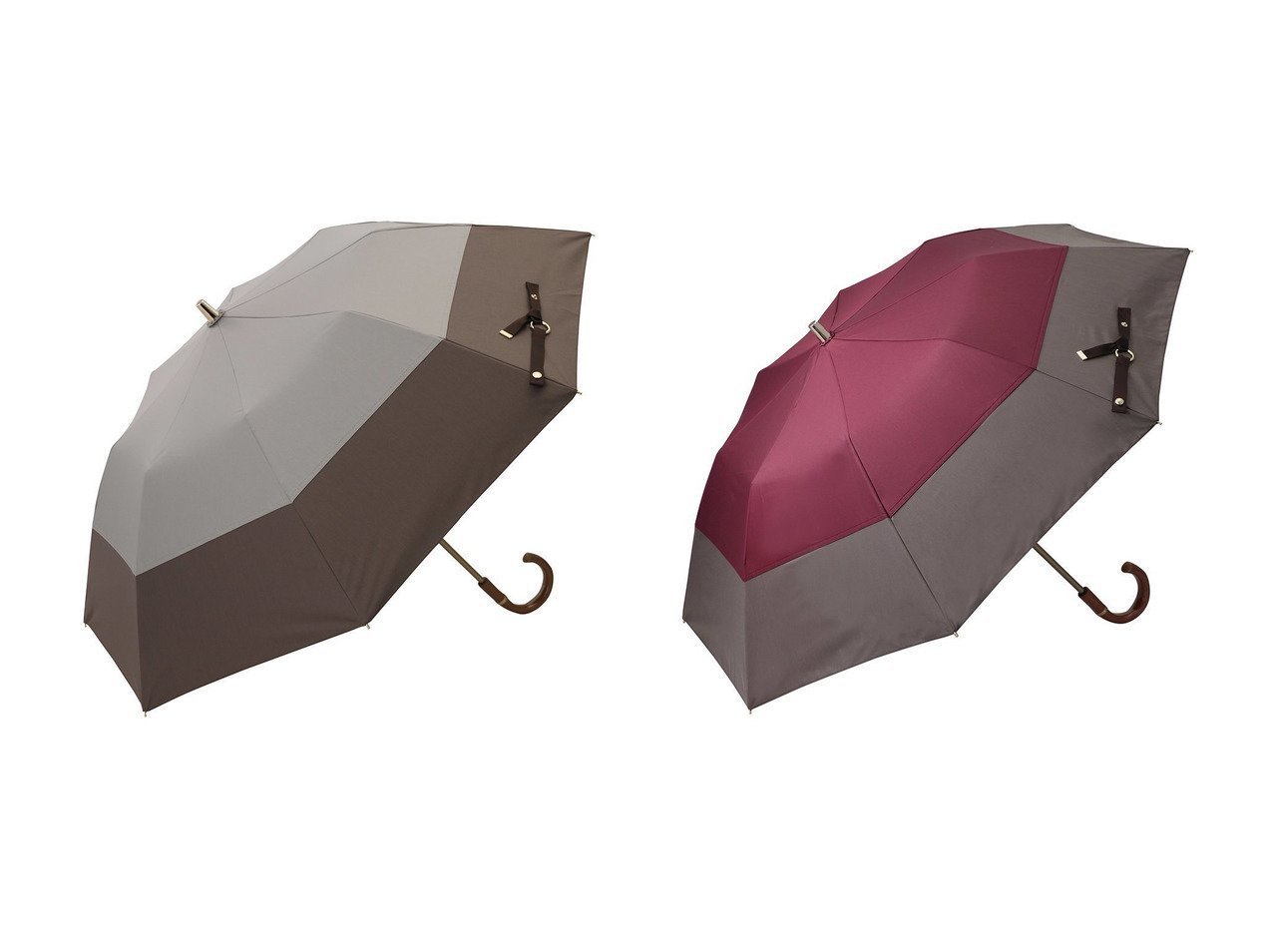 【Gracy/グレイシー】のTender bicolor 晴雨兼用日傘 2段折りたたみ傘 【通販サイトで人気ランキング上位、おすすめ!レディースファッション通販 / Popular clothes】   おすすめ人気トレンドファッション通販アイテム インテリア・キッズ・メンズ・レディースファッション・服の通販 founy(ファニー) 　ファッション　Fashion　レディースファッション　WOMEN　傘 / レイングッズ　Umbrellas/Rainwear　ウッド　Wood　コンパクト　Compact　シンプル　Simple　ハンカチ　Handkerchief　エレガント 上品　Elegant　傘　Umbrella　日傘　Parasol　時計　Clock　ブラック系　Black　|ID:crp329100000216713