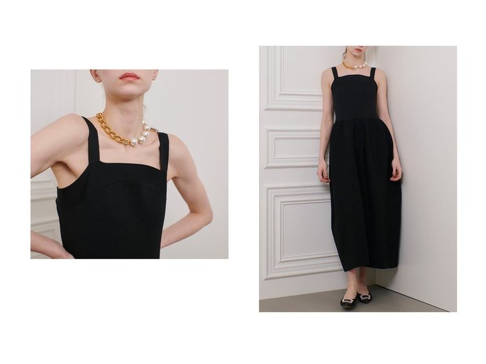【allureville/アルアバイル】の【LOULOU WILLOUGHBY】ニットコクーンキャミワンピース 【通販サイトで人気ランキング上位、おすすめ!レディースファッション通販 / Popular clothes】   おすすめ人気トレンドファッション通販アイテム 人気、トレンドファッション・服の通販 founy(ファニー) ファッション Fashion レディースファッション WOMEN ワンピース Dress キャミワンピース No Sleeve Dresses チュニック Tunic チュニック Tunic ラップ Wrap ロング Long 再入荷 Restock/Back In Stock/Re Arrival 楽ちん Easy |ID:crp329100000216761