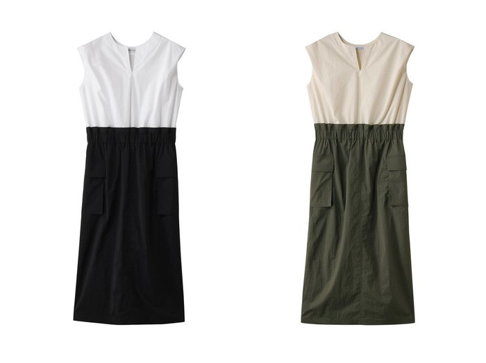 【MY WEAKNESS/マイ ウィークネス】のOlja Dress 【ワンピース、ドレス】 おすすめ人気トレンドファッション通販アイテム 人気、トレンドファッション・服の通販 founy(ファニー) 　ファッション　Fashion　レディースファッション　WOMEN　ワンピース　Dress　ドレス　Party Dresses　チュニック　Tunic　コンビ　Combination　シンプル　Simple　ストレッチ　Stretch　チュニック　Tunic　ノースリーブ　No Sleeve　フィット　Fit　ポケット　Pocket　ミリタリー　Military　リラックス　Relax　ループ　Loop　ロング　Long　NEW・新作・新着・新入荷　New Arrivals　旅行　Travel　|ID:crp329100000216763