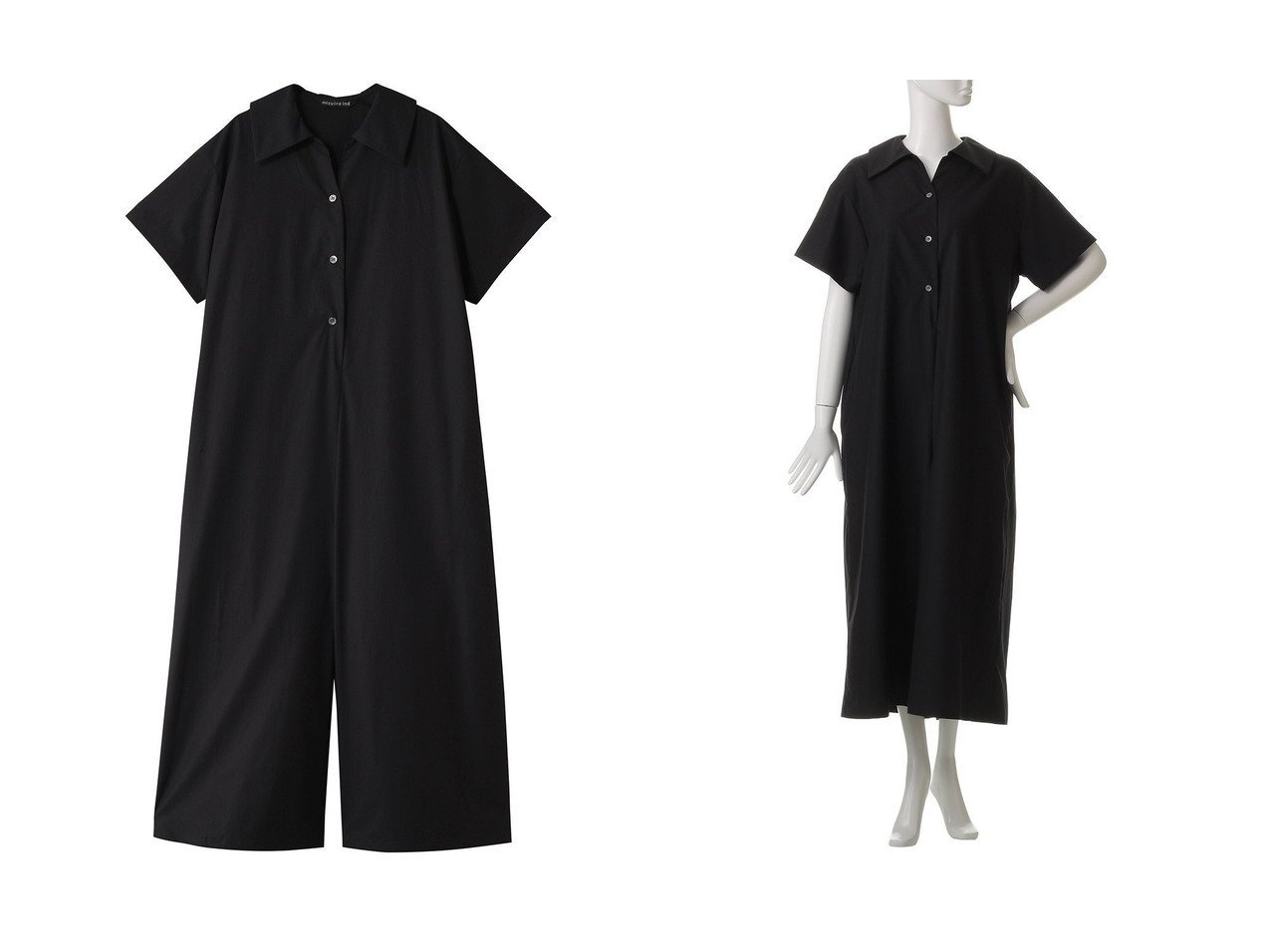 【mizuiro ind/ミズイロ インド】のwide collar cover all カバーオール 【ワンピース、ドレス】 おすすめ人気トレンドファッション通販アイテム インテリア・キッズ・メンズ・レディースファッション・服の通販 founy(ファニー) 　ファッション　Fashion　レディースファッション　WOMEN　パンツ　Pants　シューズ　Shoes　シンプル　Simple　ビッグ　Big　エレガント 上品　Elegant　NEW・新作・新着・新入荷　New Arrivals　ブラック系　Black　|ID:crp329100000216765