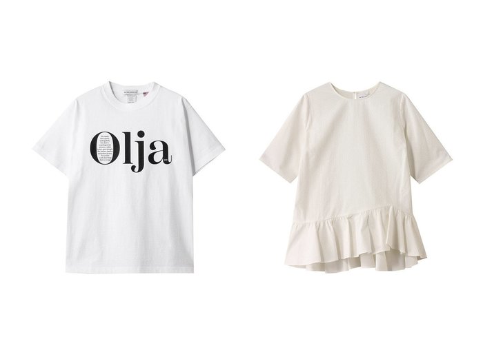 【MY WEAKNESS/マイ ウィークネス】のOlja T&O Frill 【トップス、カットソー】 おすすめ人気トレンドファッション通販アイテム 人気、トレンドファッション・服の通販 founy(ファニー) 　ファッション　Fashion　レディースファッション　WOMEN　トップス・カットソー　Tops/Tshirt　シャツ/ブラウス　Shirts/Blouses　ロング / Tシャツ　T-Shirts　カットソー　Cut and Sewn　ショート　Short　シンプル　Simple　スリーブ　Sleeve　プリント　Print　ボトム　Bottom　夏　Summer　NEW・新作・新着・新入荷　New Arrivals　春　Spring　S/S・春夏　Ss・Spring/Summer　アシンメトリー　Asymmetry　サッカー　Soccer　シルク　Silk　フリル　Frills　エレガント 上品　Elegant　|ID:crp329100000216766