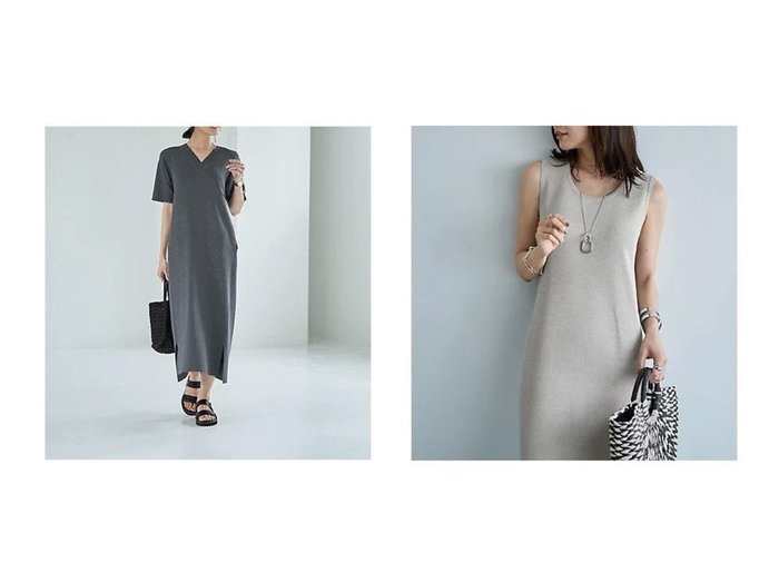 【STYLE DELI/スタイルデリ】のニュアンス糸のシャリ感Vネックワンピース&ソウバリ編みタンクワンピースC おすすめ人気トレンドファッション通販アイテム 人気、トレンドファッション・服の通販 founy(ファニー) ファッション Fashion レディースファッション WOMEN ワンピース Dress くるぶし Ankle サマー Summer サンダル Sandals スニーカー Sneakers スリット Slit スリーブ Sleeve ノースリーブ No Sleeve ハーフ Half フロント Front ペチコート Petticoat ボーダー Border ポケット Pocket 半袖 Short Sleeve ミックス Mix 無地 Plain Color 夏 Summer エレガント 上品 Elegant インナー Inner キャミソール Camisole シアー Sheer シンプル Simple スタイリッシュ Stylish タンク Tank デコルテ Decolletage 人気 Popularity フォルム Form ラウンド Round |ID:crp329100000216785