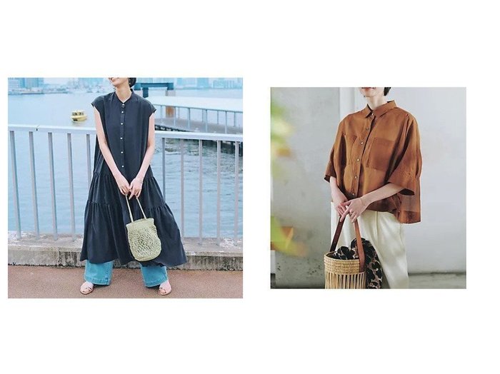 【MICA & DEAL/マイカ ディール】の【LEE別注】【洗える】collared tent shirt&【LEE別注】【洗える】band collar teared op おすすめ人気トレンドファッション通販アイテム 人気、トレンドファッション・服の通販 founy(ファニー) ファッション Fashion レディースファッション WOMEN ワンピース Dress トップス・カットソー Tops/Tshirt シャツ/ブラウス Shirts/Blouses ロング / Tシャツ T-Shirts おすすめ Recommend とろみ Thickness なめらか Smooth カーディガン Cardigan スリーブ Sleeve デニム Denim フレンチ French エレガント 上品 Elegant 別注 Special Order 洗える Washable |ID:crp329100000216795