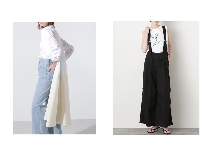 【hueLe Museum/ヒューエルミュージアム】の【STUMBLY】Suspender Wide Pants&【hLM】ライトタンブラーワンピース おすすめ人気トレンドファッション通販アイテム 人気、トレンドファッション・服の通販 founy(ファニー) ファッション Fashion レディースファッション WOMEN ワンピース Dress チュニック Tunic パンツ Pants エレガント 上品 Elegant タイプライター Typewriter チュニック Tunic ドレス Dress フレア Flare ボトム Bottom ロング Long サスペンダー Suspenders テーパード Tapered ワイド Wide |ID:crp329100000216824