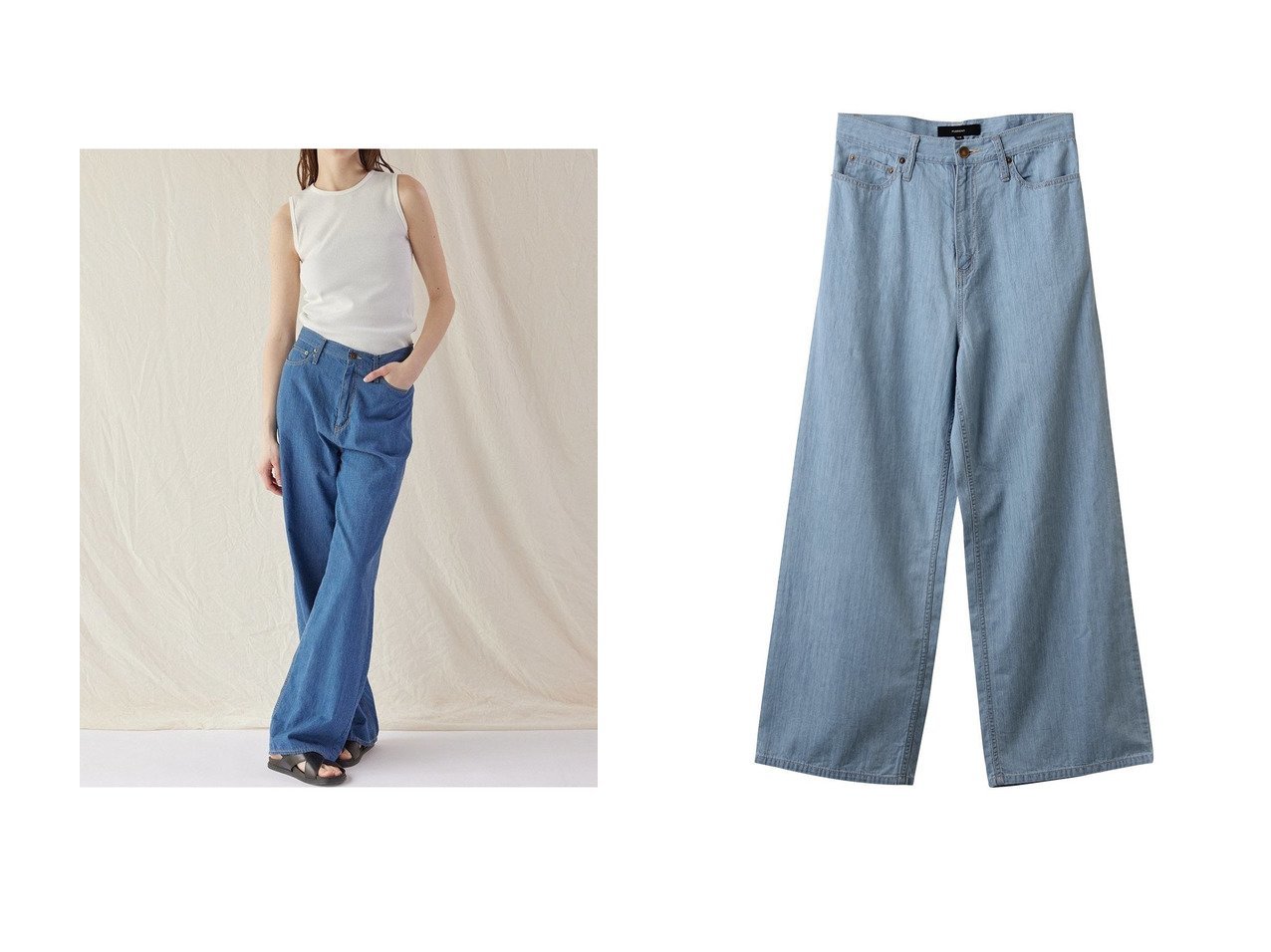 【FLORENT/フローレント】のコットン デニムパンツ 【パンツ】 おすすめ人気トレンドファッション通販アイテム インテリア・キッズ・メンズ・レディースファッション・服の通販 founy(ファニー) 　ファッション　Fashion　レディースファッション　WOMEN　パンツ　Pants　デニムパンツ　Denim Pants　デニム　Denim　フィット　Fit　ルーズ　Loose　NEW・新作・新着・新入荷　New Arrivals　ブルー系　Blue　|ID:crp329100000216868