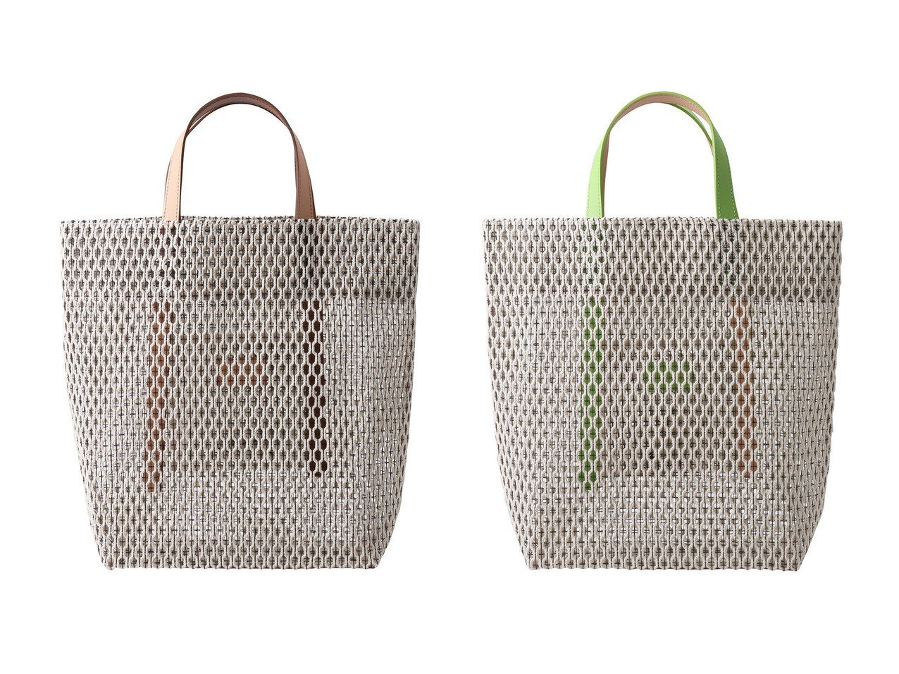 【allureville/アルアバイル】の【MARY AL TERNA】 GAP TOTE おすすめ人気トレンドファッション通販アイテム インテリア・キッズ・メンズ・レディースファッション・服の通販 founy(ファニー) 　ファッション　Fashion　レディースファッション　WOMEN　バッグ　Bag　メッシュ　Mesh　エレガント 上品　Elegant　夏　Summer　NEW・新作・新着・新入荷　New Arrivals　春　Spring　S/S・春夏　Ss・Spring/Summer　ベージュ系　Beige　グリーン系　Green　|ID:crp329100000216876