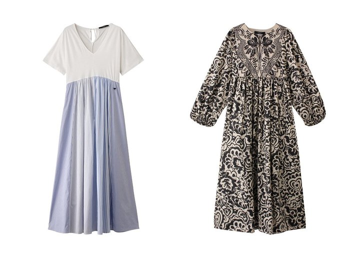 【Max Mara/マックスマーラ】の【Weekend Max Mara】BRONZO コットン切替ドレス&【Weekend Max Mara】ANZIO コットンポプリンプリントドレス 【通販サイトで人気ランキング上位、おすすめ!レディースファッション通販】   おすすめ人気トレンドファッション通販アイテム 人気、トレンドファッション・服の通販 founy(ファニー) ファッション Fashion レディースファッション WOMEN ワンピース Dress ドレス Party Dresses チュニック Tunic エスニック Ethnic チュニック Tunic モノトーン Monotone ロング Long 長袖 Long Sleeve エレガント 上品 Elegant ギャザー Gather コンパクト Compact ストライプ Stripe スリーブ Sleeve ドレス Dress ハーフ Half フレア Flare 切替 Switching 夏 Summer 春 Spring S/S・春夏 Ss・Spring/Summer |ID:crp329100000216901