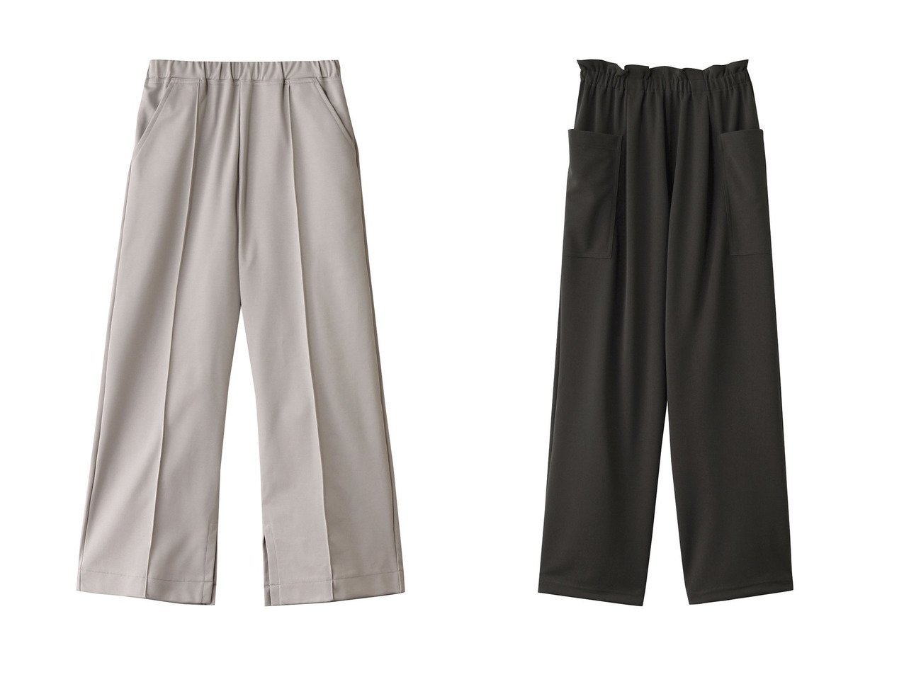 【FLORENT/フローレント】のピンタックジャージパンツ&ビッグポケット ワイドパンツ 【通販サイトで人気ランキング上位、おすすめ!レディースファッション通販】   おすすめ人気トレンドファッション通販アイテム インテリア・キッズ・メンズ・レディースファッション・服の通販 founy(ファニー) 　ファッション　Fashion　レディースファッション　WOMEN　パンツ　Pants　シンプル　Simple　ワイド　Wide　ブラック系　Black　ベージュ系　Beige　グレー系　Gray　|ID:crp329100000216913
