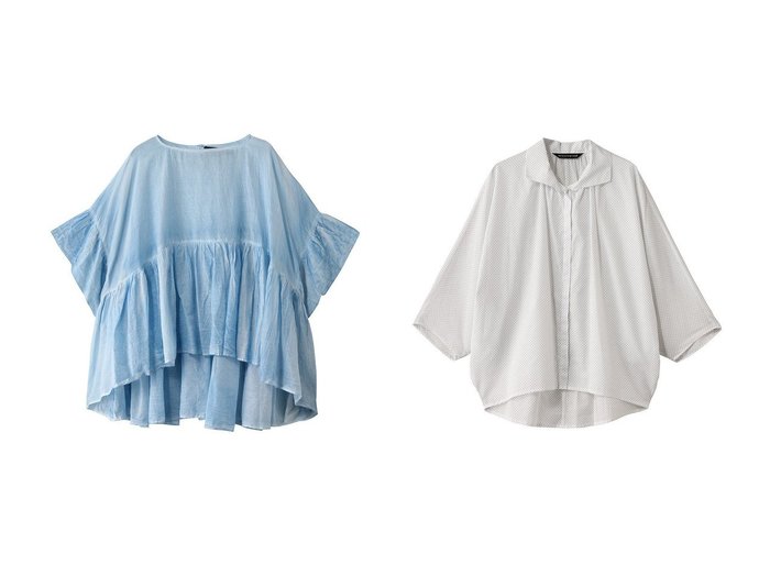 【mizuiro ind/ミズイロ インド】のdots gather dolman shirt シャツ&pigment dyed gathered blouse ブラウス 【トップス、カットソー】 おすすめ人気トレンドファッション通販アイテム 人気、トレンドファッション・服の通販 founy(ファニー) ファッション Fashion レディースファッション WOMEN トップス・カットソー Tops/Tshirt シャツ/ブラウス Shirts/Blouses ギャザー Gather シアー Sheer ショート Short スリーブ Sleeve ヴィンテージ Vintage NEW・新作・新着・新入荷 New Arrivals |ID:crp329100000216919