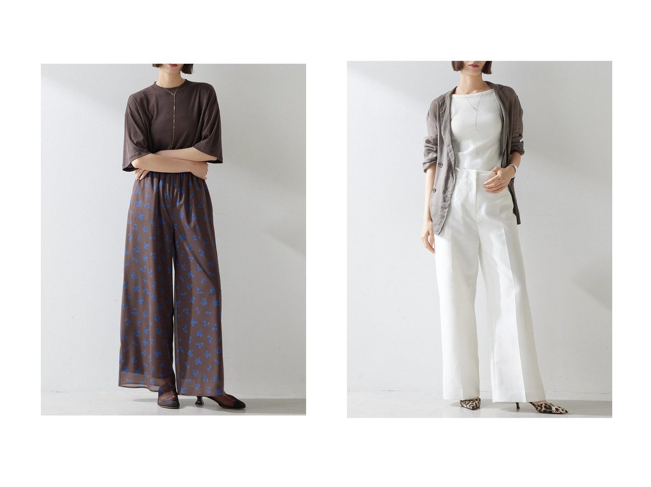 【Whim Gazette/ウィムガゼット】のシアーフラワーパンツ&シアーハイウエストパンツ おすすめ人気トレンドファッション通販アイテム インテリア・キッズ・メンズ・レディースファッション・服の通販 founy(ファニー) 　ファッション　Fashion　レディースファッション　WOMEN　パンツ　Pants　おすすめ　Recommend　オーガンジー　Organdy　シルク　Silk　セットアップ　Set Up　センター　Center　ワイド　Wide　エレガント 上品　Elegant　NEW・新作・新着・新入荷　New Arrivals　ホワイト系　White　ベージュ系　Beige　ブラウン系　Brown　ブルー系　Blue　|ID:crp329100000216976