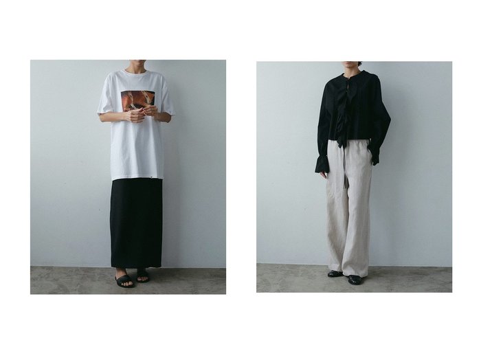 【HER./ハー】のキュプラナロースカート&ソフトリネンワイドパンツ おすすめ人気トレンドファッション通販アイテム 人気、トレンドファッション・服の通販 founy(ファニー) 　ファッション　Fashion　レディースファッション　WOMEN　スカート　Skirt　ロングスカート　Long Skirt　パンツ　Pants　おすすめ　Recommend　キュプラ　Cupra　サンダル　Sandals　スリット　Slit　ロング　Long　NEW・新作・新着・新入荷　New Arrivals　|ID:crp329100000216983