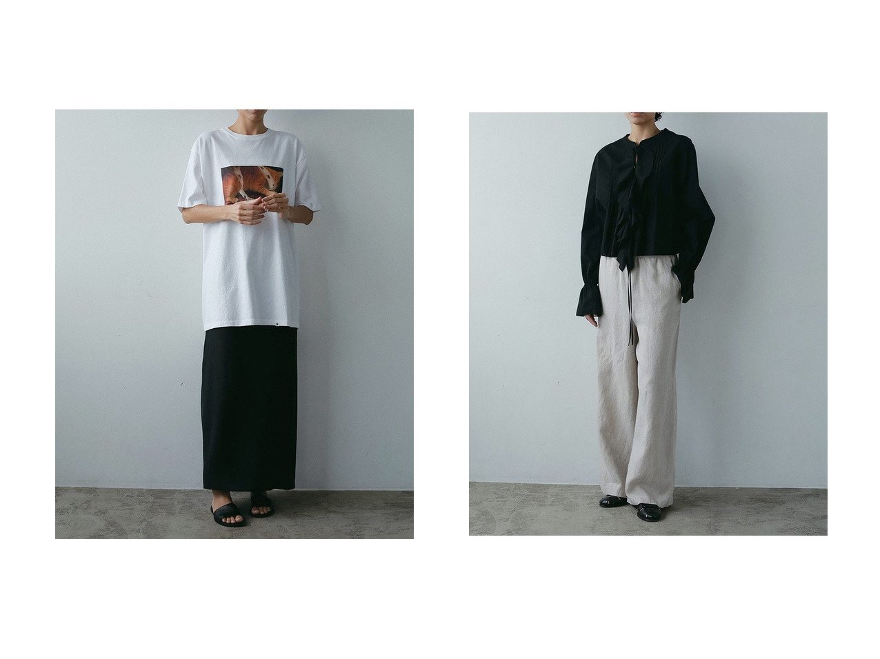 【HER./ハー】のキュプラナロースカート&ソフトリネンワイドパンツ おすすめ人気トレンドファッション通販アイテム インテリア・キッズ・メンズ・レディースファッション・服の通販 founy(ファニー) 　ファッション　Fashion　レディースファッション　WOMEN　スカート　Skirt　ロングスカート　Long Skirt　パンツ　Pants　おすすめ　Recommend　キュプラ　Cupra　サンダル　Sandals　スリット　Slit　ロング　Long　NEW・新作・新着・新入荷　New Arrivals　ブラック系　Black　ブラウン系　Brown　ベージュ系　Beige　|ID:crp329100000216983